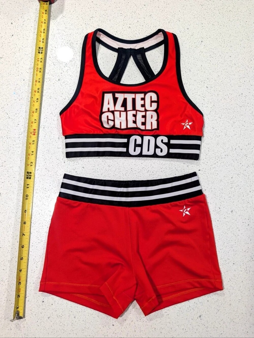 Real REBEL ATHLETIC Cheer Corona Del Sol High School AZ Uniform Cheerleading Set